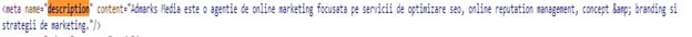 cum arata codul pentru meta descriere